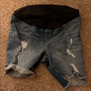 Isabel Maternity Jean Shorts